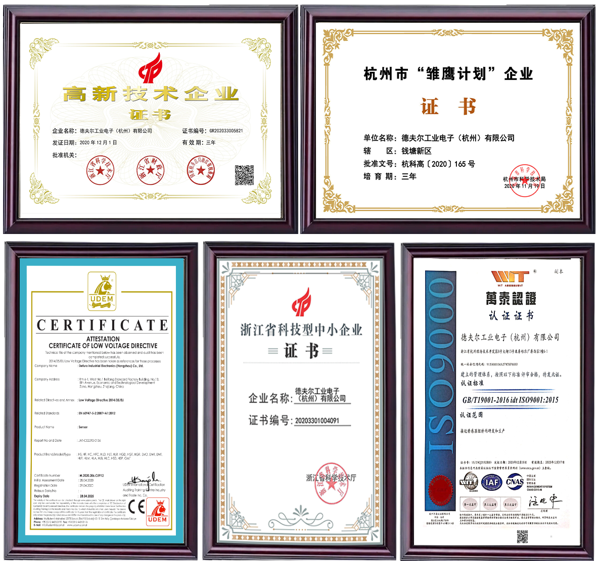 德夫爾工業電子資格證書